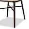 Baxton Studio Katina MidCentury Dark Brown Finished Metal and Synthetic Rattan Outdoor Dining Chair Set2PC, PR 211-2PC-11969-ZORO - alternate 4